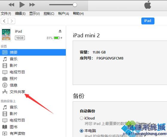 win7系统中iTunes没有应用程序选项的解决方法